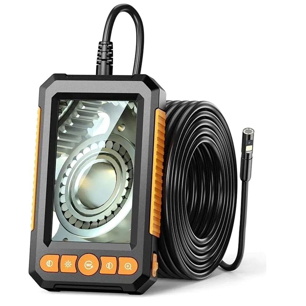 Littimoon Endoscope Camera 4.3 Inch HD 1080P Car Inspection Borescope IP67 Waterproof Sewer Camera with LED