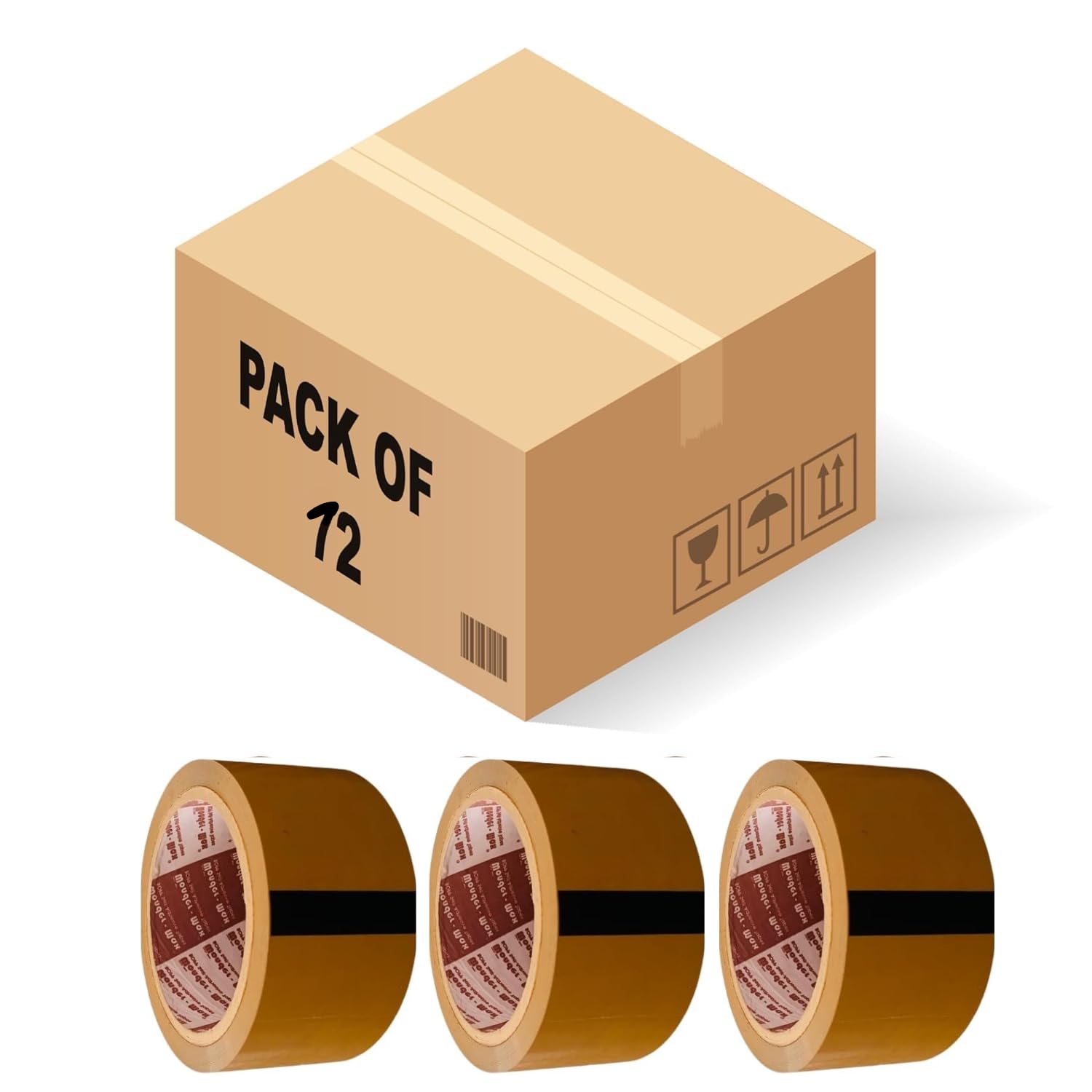 WonderMax® - Pack Of 12 - BOPP Brown (2 inch x 50 mtrs) Strong Adhesive Packaging Tape, 40 Microns, For Ecommerce And Multipurpose Use (B0C73Q5DWB) Amazon Price History, Amazon Price Tracker