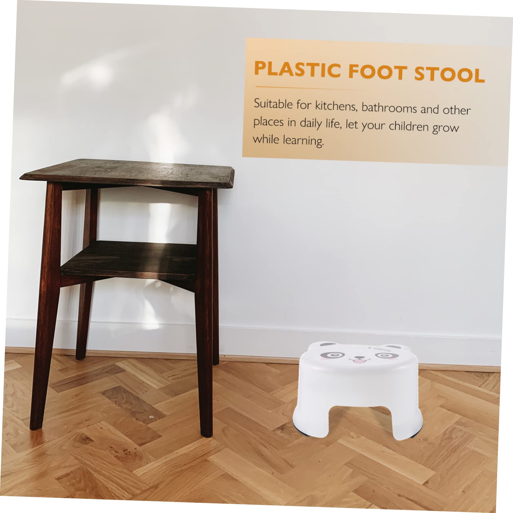 STOBAZA 3 Piezas Taburete de plástico de Dibujos Animados Manejar Taburete de Lavabo para niños pequeños taburetes para baños banqueta baño Taburete para niños Taburete de baño el plastico