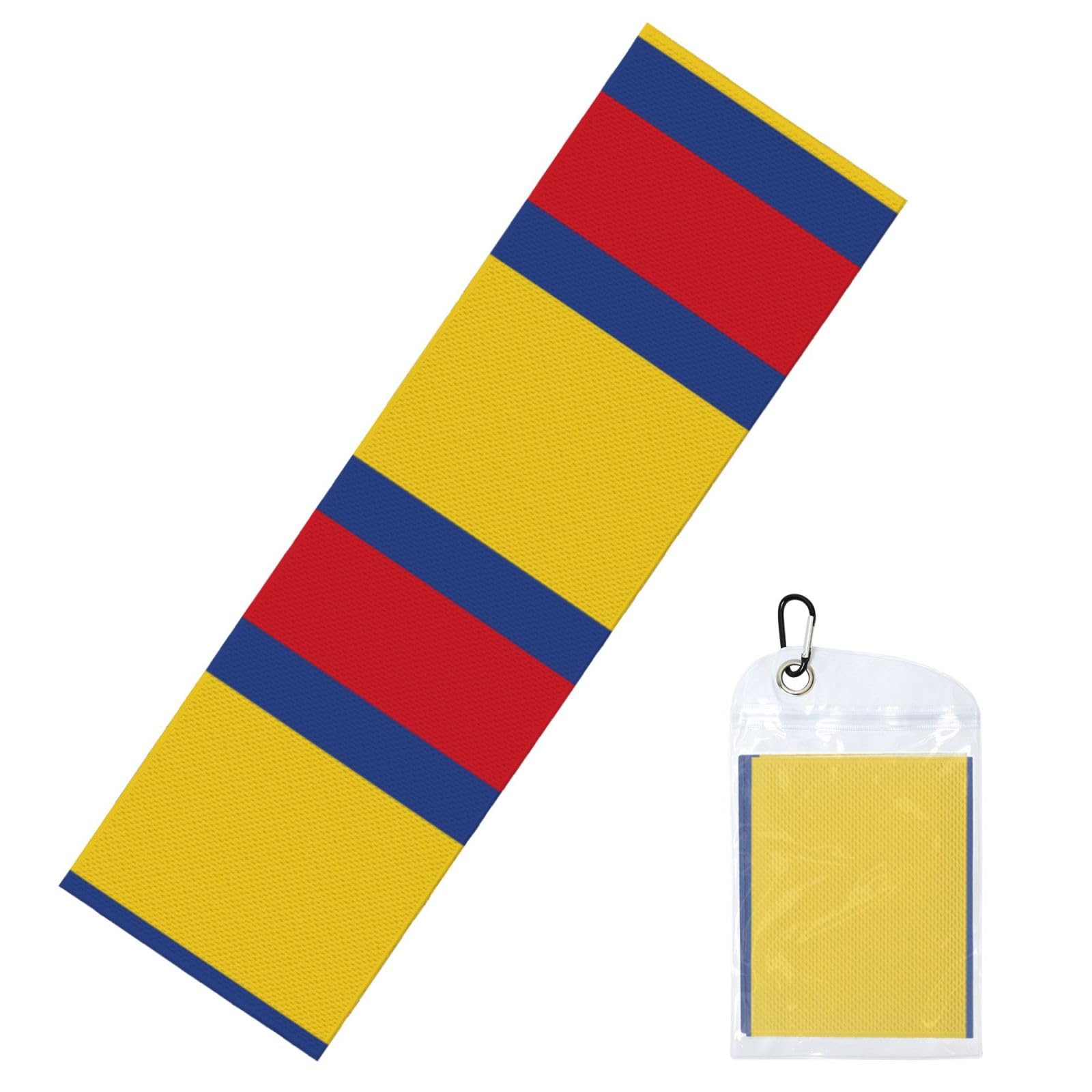 DUYIOKH Flag of Colombia Print Cooling Towel, Portable Towel for Gym Workout Golf Beach World Cup Sports Hot Weather
