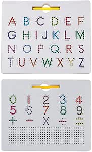 2 in 1 Educational Magnetic Alphabet Letter Tracing Board Double Sided ...