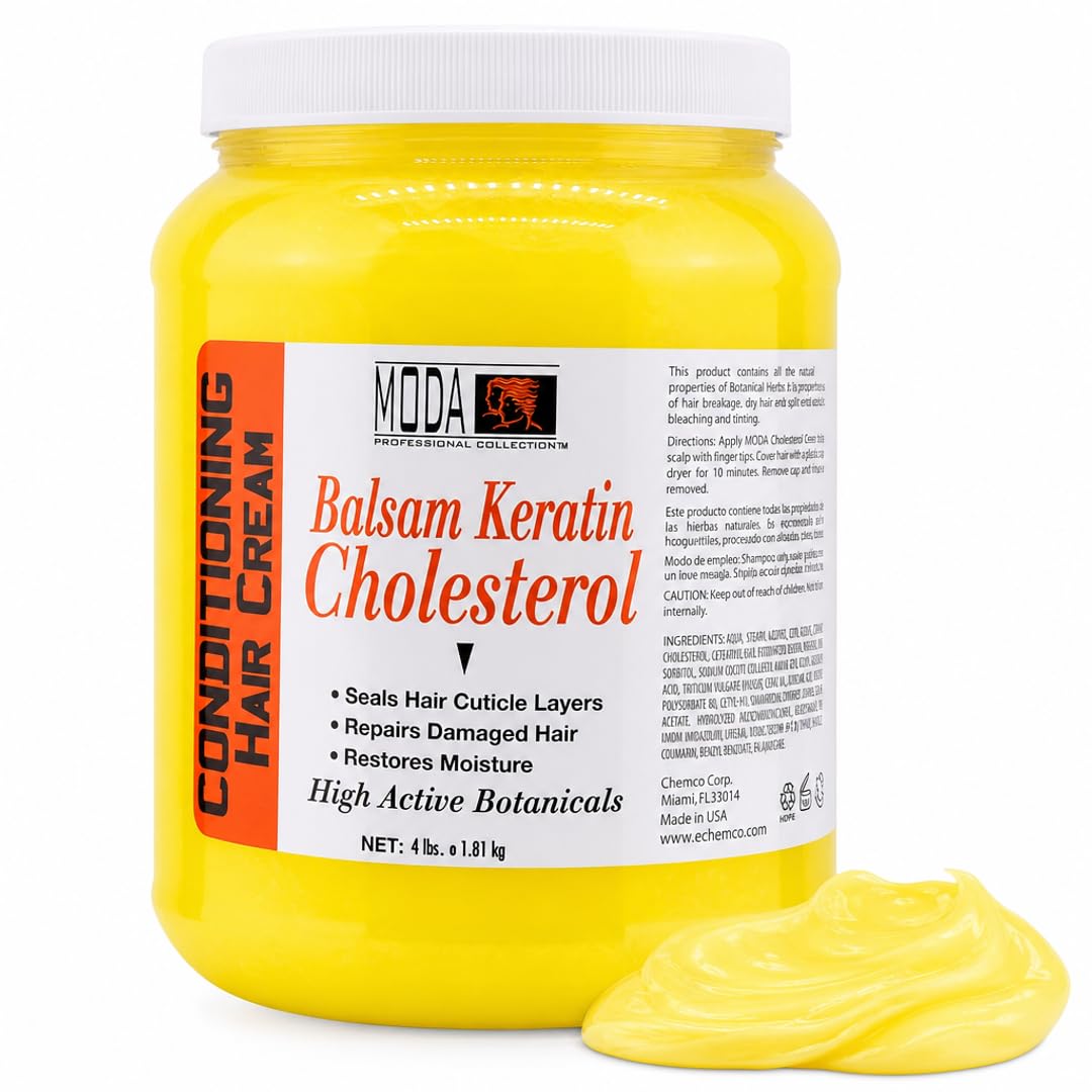 MODA Salon Conditioning Hair Mask, Balsam Keratin Cholesterol Cream 64 oz