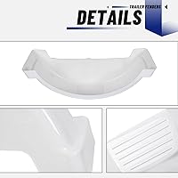 Vista 9 de ECOTRIC Guardabarros de remolque de barco de un solo eje con ruedas de 13 pulgadas (juego de 2/blanco)