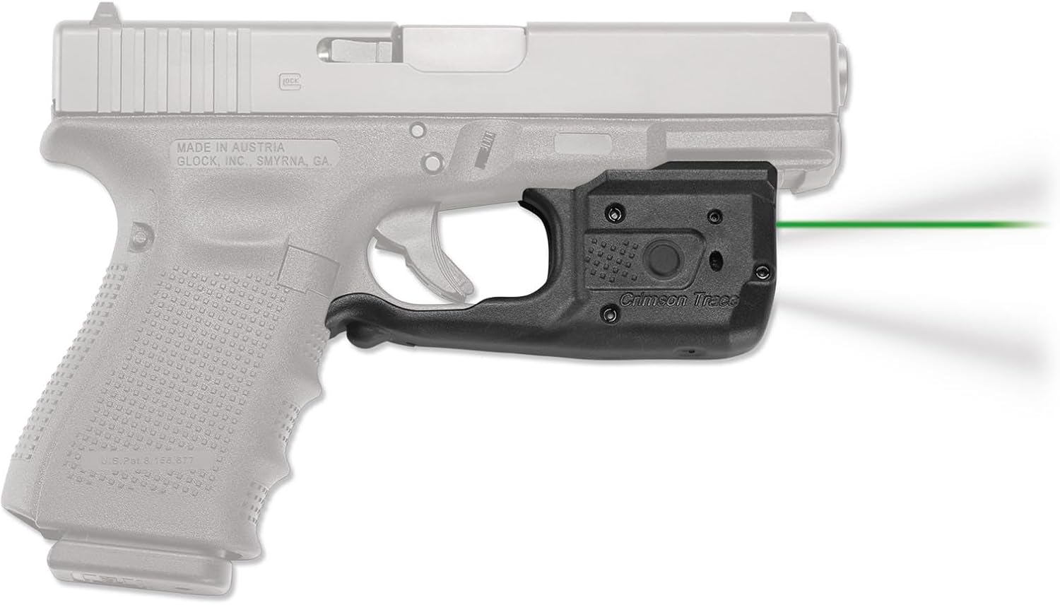 Crimson Trace LL-807 Laserguard Pro with a Tactical Flashlight, Heavy Duty Construction and Instinctive Activation for Glock Full Size and Compact Pistols, Defensive Shooting and Competition