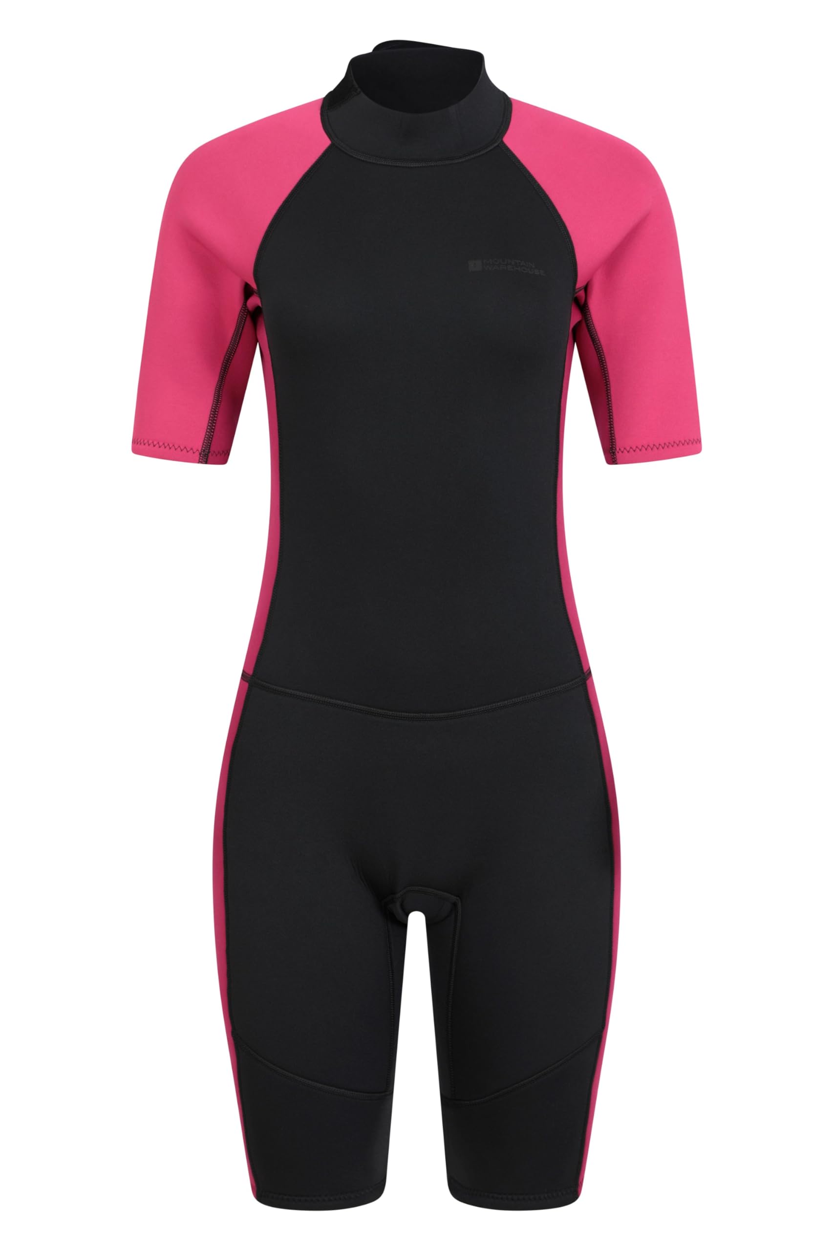 Shorty Womens Wetsuit -2.5mm Thickness, Neoprene Ladies Swimsuit, Extended Puller, Flatlock Seams - For Spring Summer, Scuba Diving, Swimming