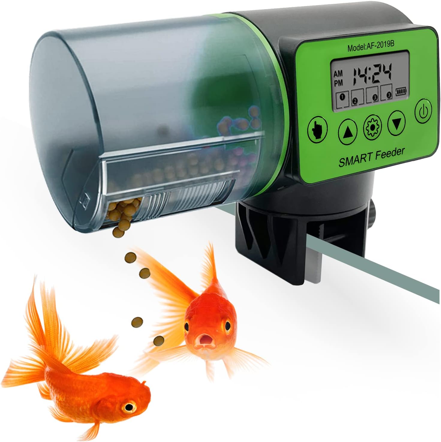 Illustration of Smart Fish Feeder And Monitoring Systems For Goldfish
