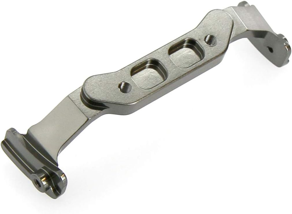 Atomik Alloy Battery Tray Support - RC Car Replacement for Axial SCX10 II - Hardened, Durable Billet 6061 Aluminum, Chassis Upgrade AX31590 - Grey