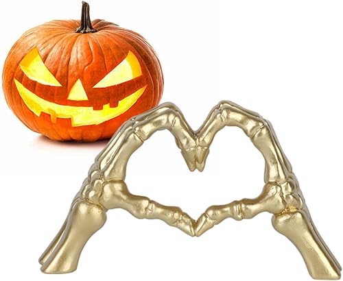 Miniatura 2 de Resin Love Finger Sculpture  Heart Gesture Artwork for Halloween Décor  Desktop Art Crafts for Dorm, Living Room for Women, Men, Kids