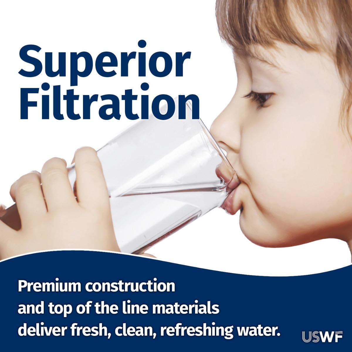 USWF 4396508 Filtro acqua frigorifero 2-pk | Ricambio per Whirlpool 4396508, 4396510, 4392857, NLC240V, Kenmore 46-9010, Filtro 5, EDR5RXD1, Filtro frigorifero, Made in USA