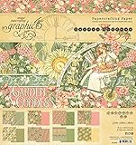 Graphic 45 Garden Goddess 8x8 Pad Craft Paper, Multi