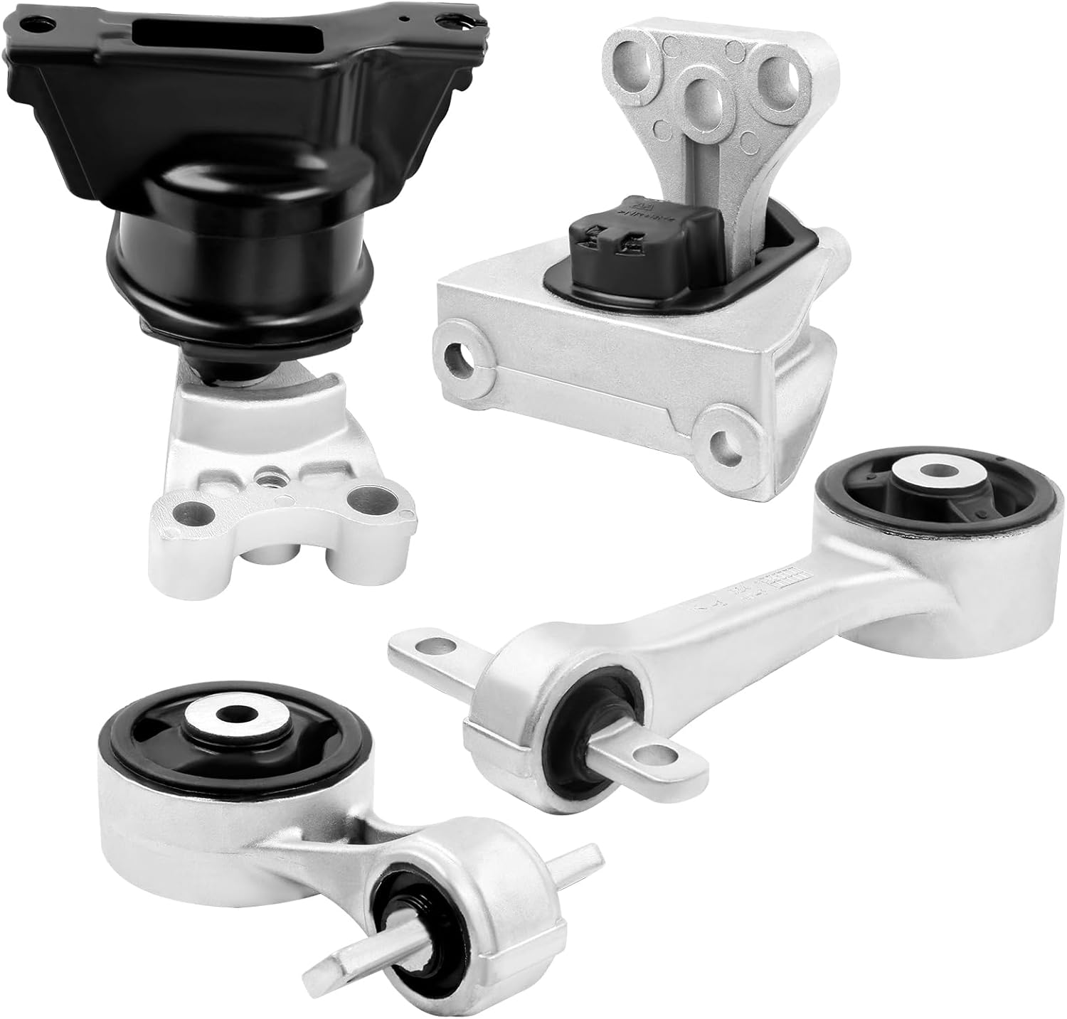 Engine Motor Mounts and Transmission Mount Compatible with Civic 2006 2007 2008 2009 2010 2011 1.8L, Manual Transmission, Replace A4530 A4546 A4548 A4547 A4530 A4546 A4547 A4548 manual