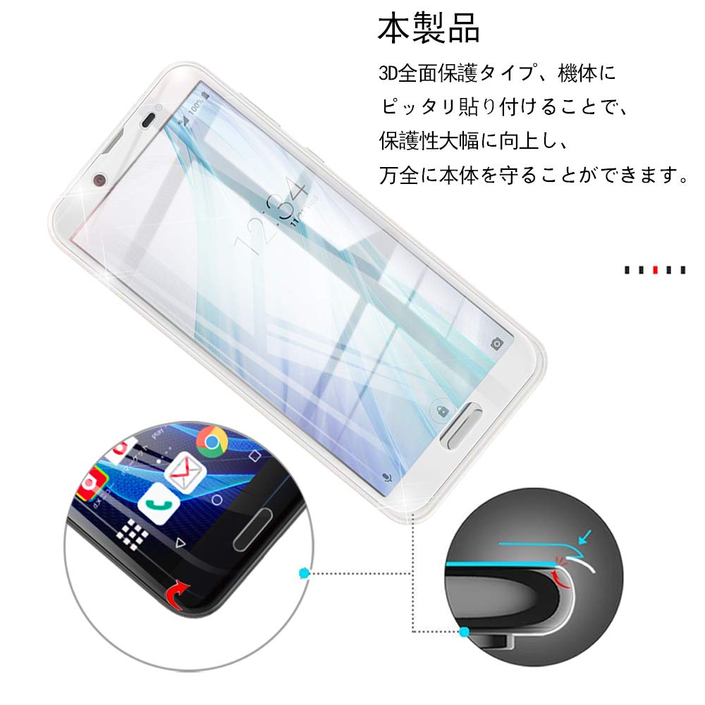 Amazon.co.jp: SLuB AQUOS Sense2 SH-M08 ガラスフィルム