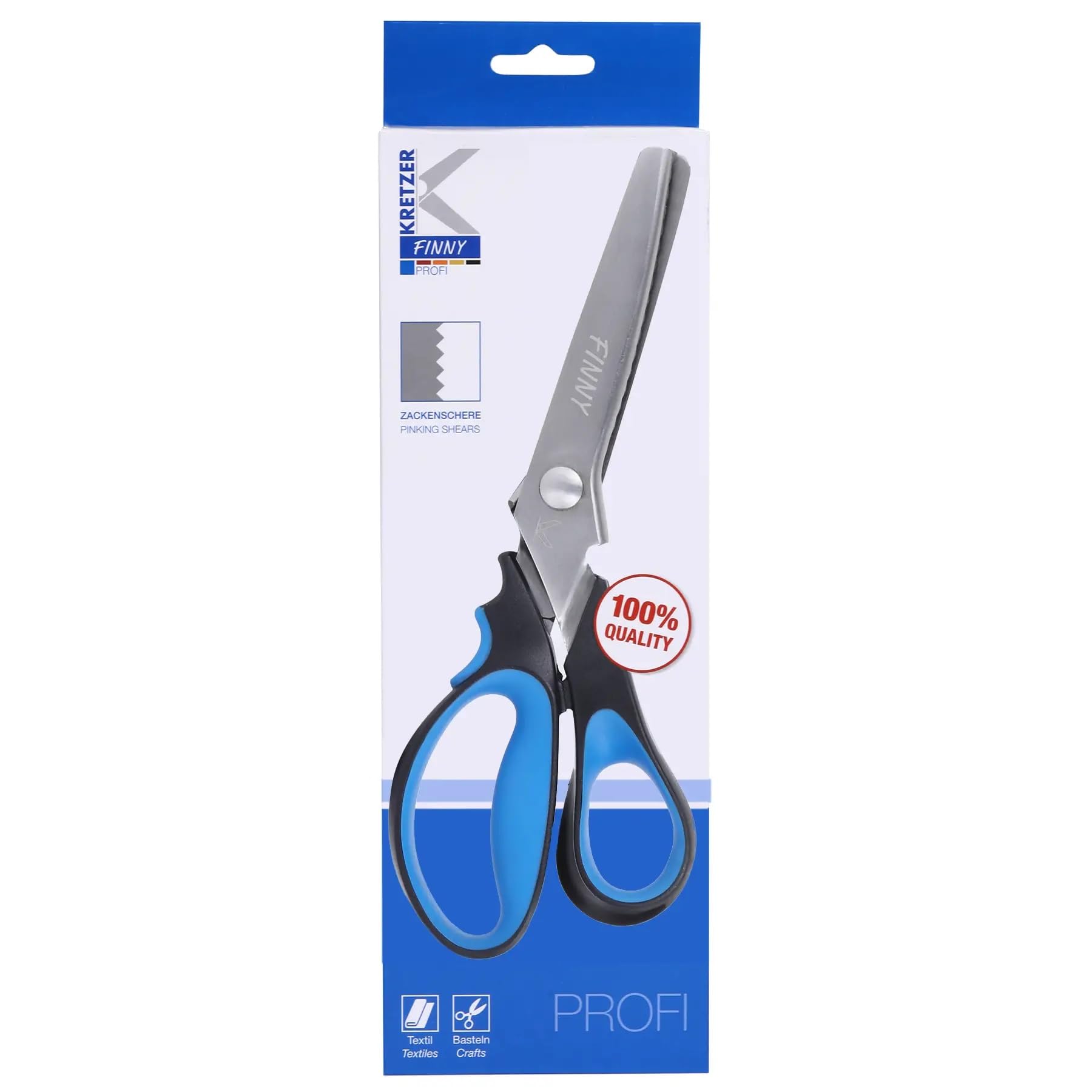 KRETZER FINNY Schere Gerade 9 Cm