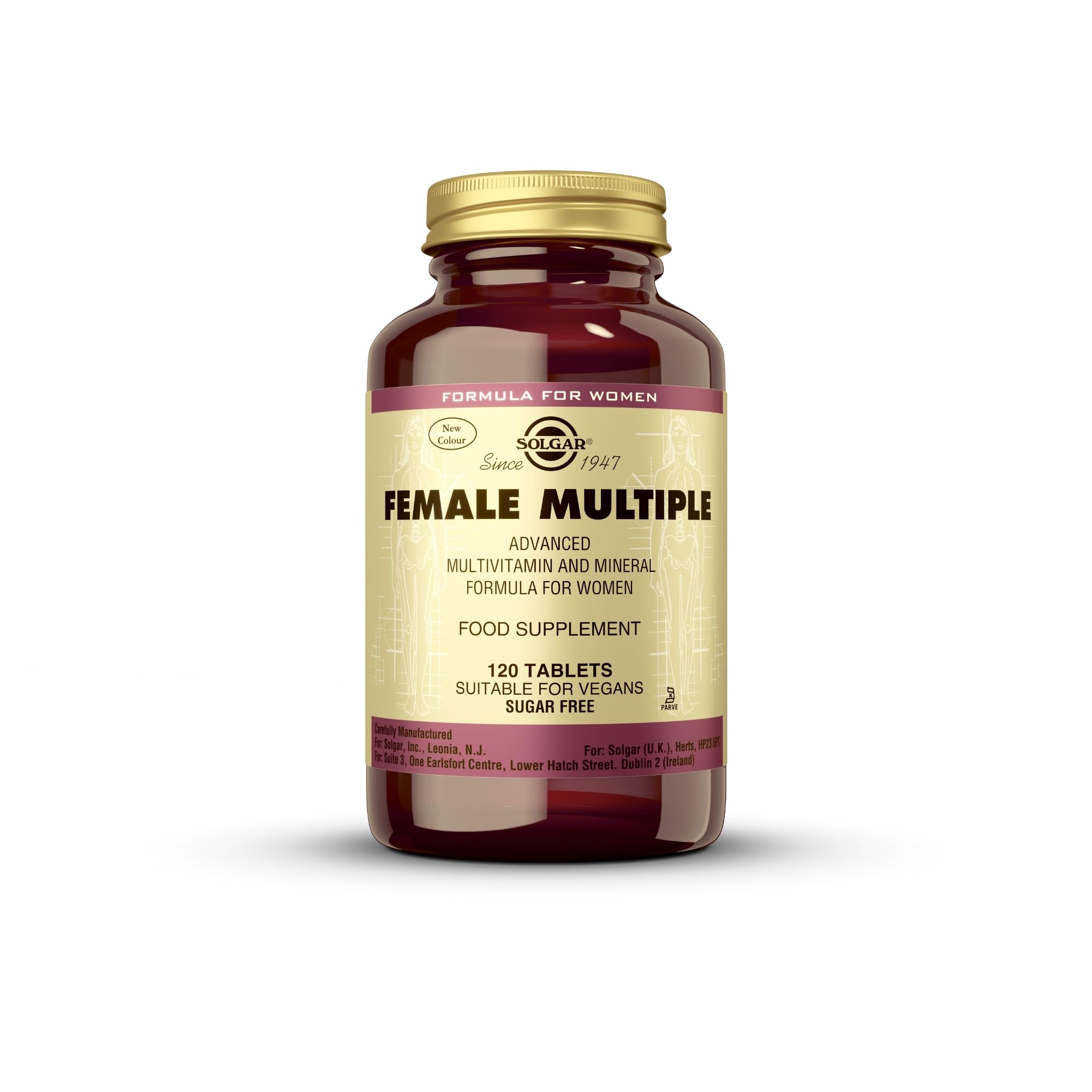 Solgar® Female Múltiple para el cuidado general de la mujer - 120 comprimidos