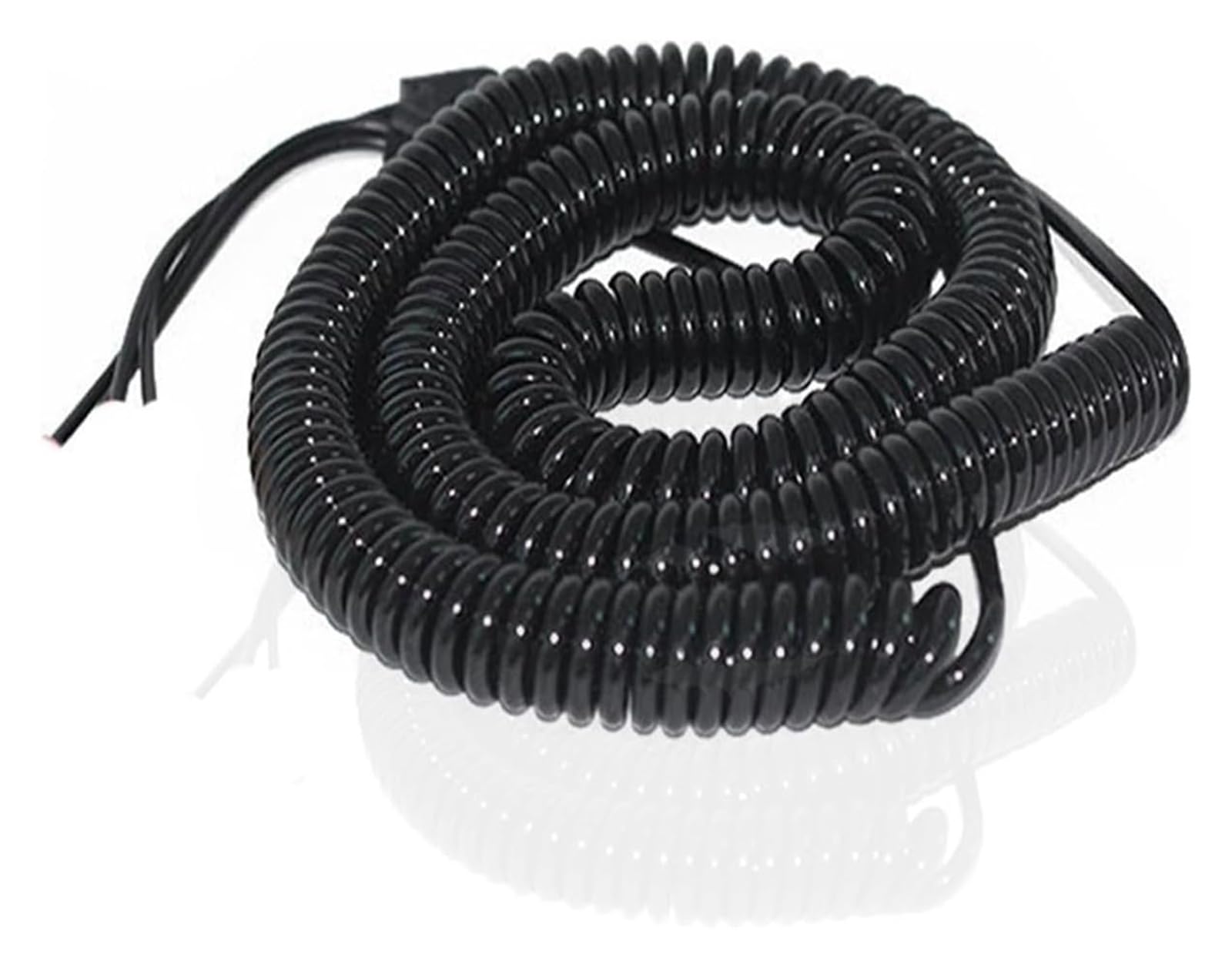 Cavo telefonico Cavo Flessibile a Spirale, Cavo a Spirale, Cavo a Spirale, Cavo for retromarcia, Cavo a Vite for autocarri, semirimorchi, Monitor, prolunga(Line Length 5 Meter)