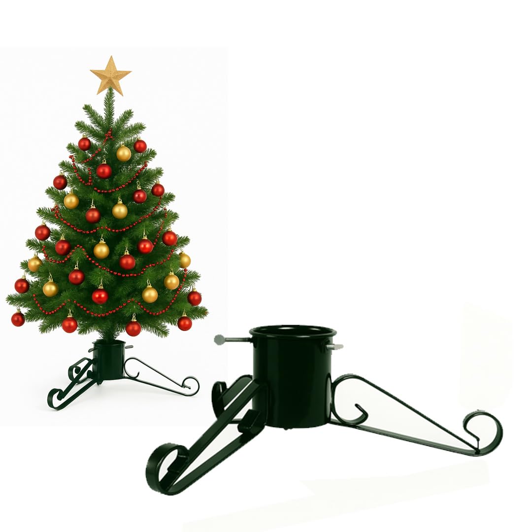 Almineez Metal Christmas Tree Stand - Green - Extra Large