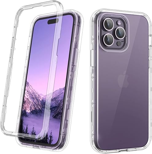 LONTECT Funda para iPhone 14 Pro Max con purpurina brillante a prueba de golpes, resistente, híbrida, resistente, funda protectora de alto impacto