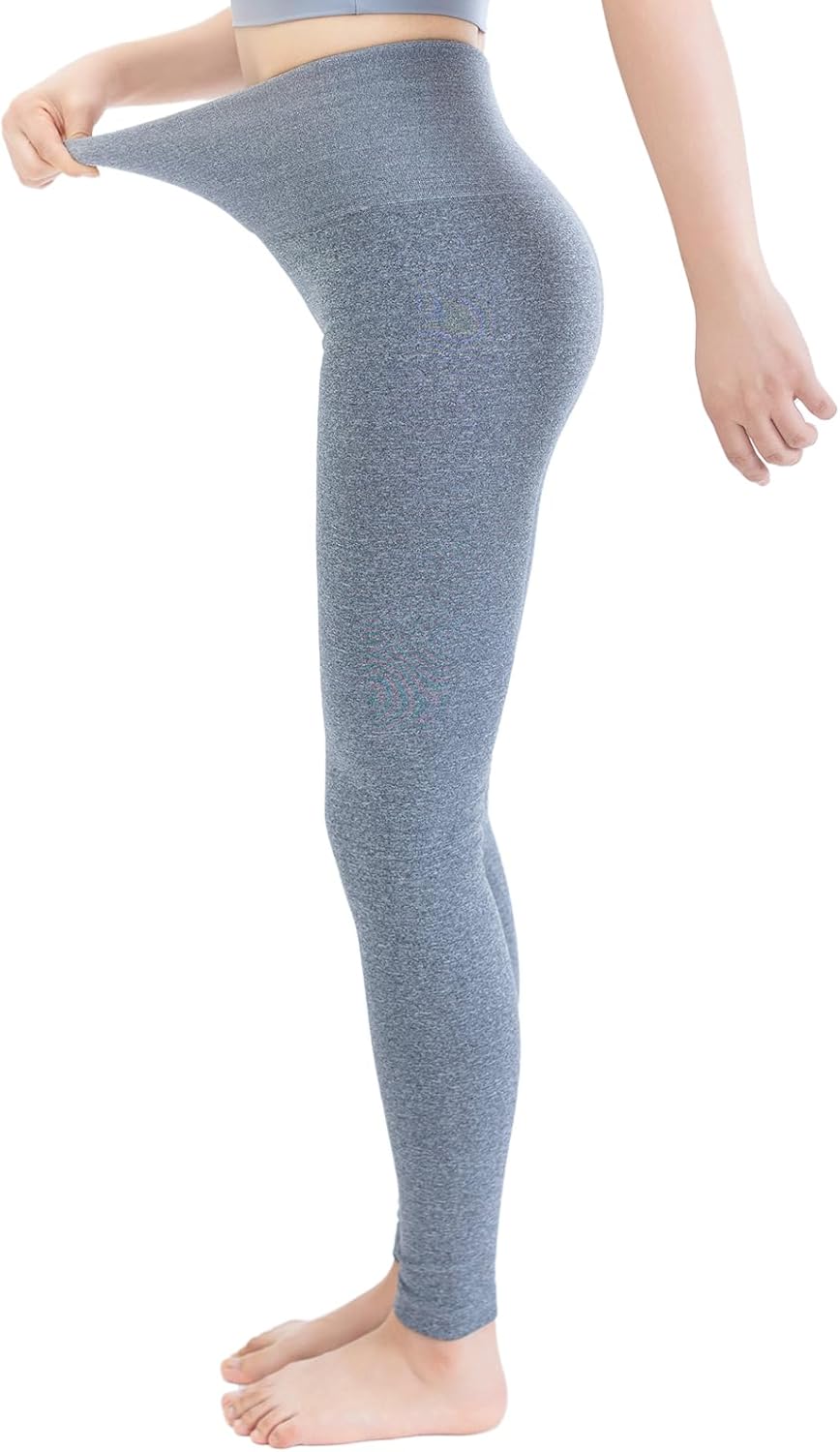 TRIUNION 3 Pack Fleece Lined Leggings Women - High Waisted Winter Leggings for Women Tummy Control Warm Yoga Workout Pants - Image 6