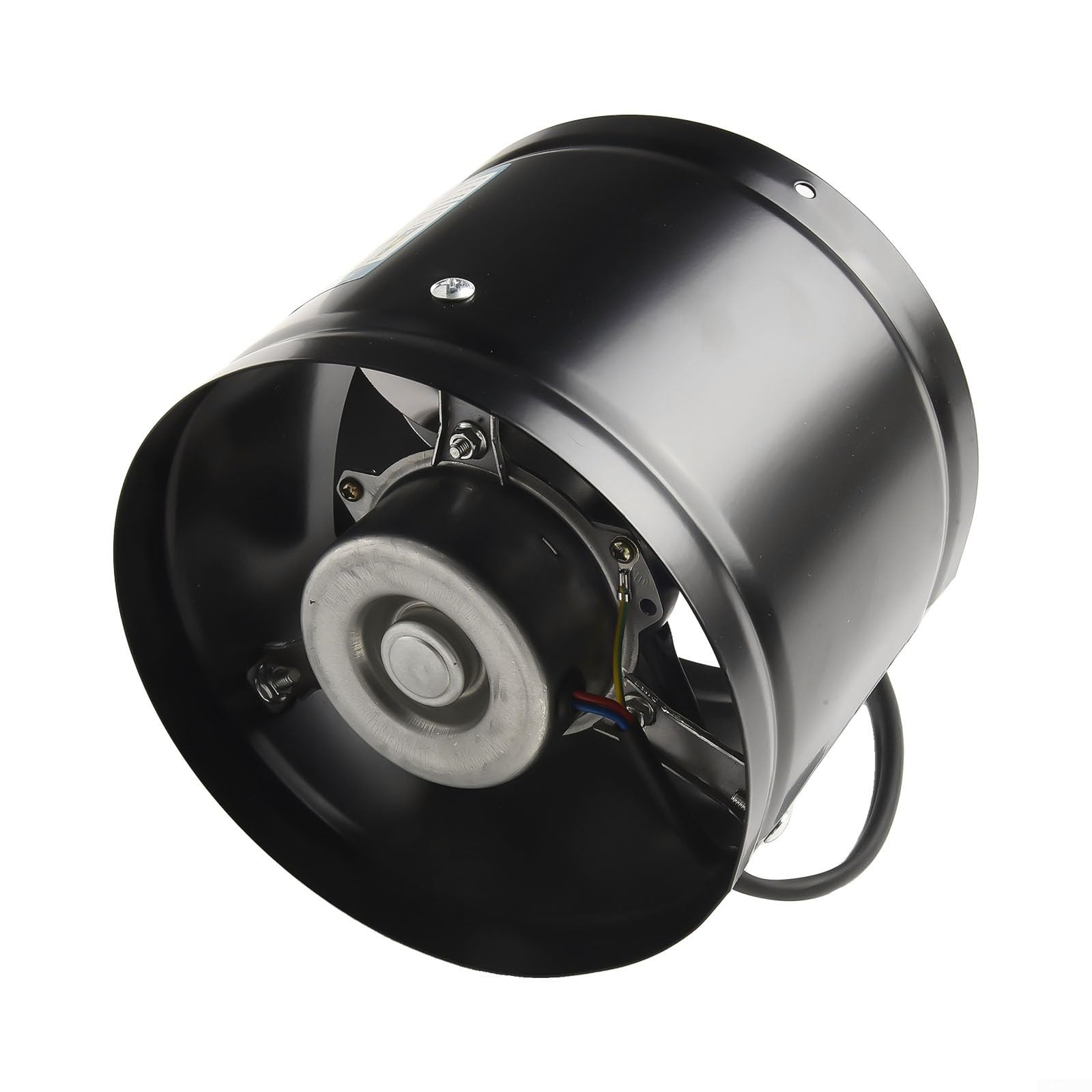 Circular Exhaust Fan 180-190mm Installation Size All-Metal Reinforced Painted Body Efficient Heat Dissipation for Internet Cafe Conference Room Waiting Hall(black)