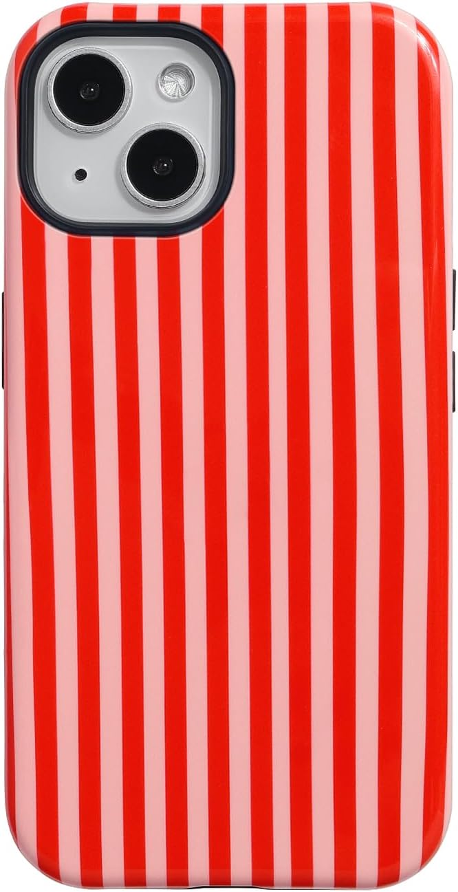 Amazon.com: Fycyko Compatible with iPhone 14/13 Case Striped Cute ...