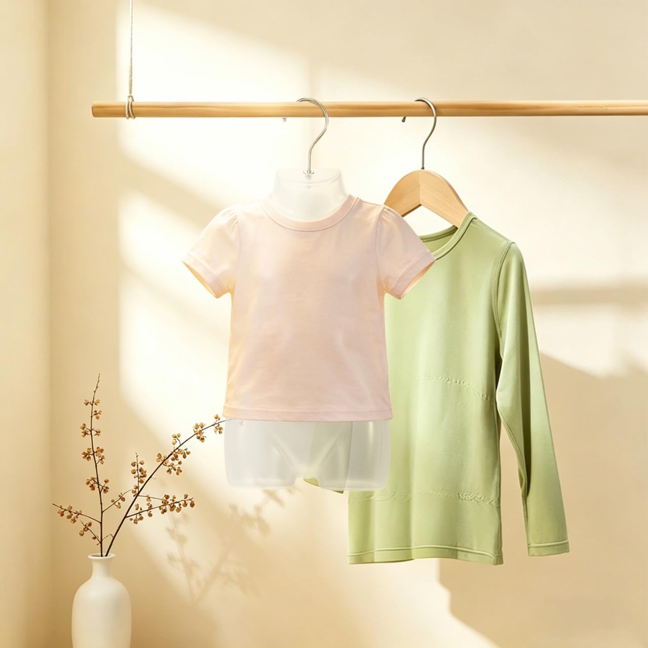 Baluue Hanging Baby Mannequin Torso Infant Dress Form Hollow Back Kids Clothes Display Hanger for Newborn Toddler Bodysuit Swimsuit and Photography 14.1 Inch