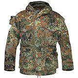 Mil-Tec Smock Light Weight Ripstop Wetterschutz Einsatzjacke Army Parka Outdoor Jacke Arbeitsjacke Flecktarn S-3XL (3XL)