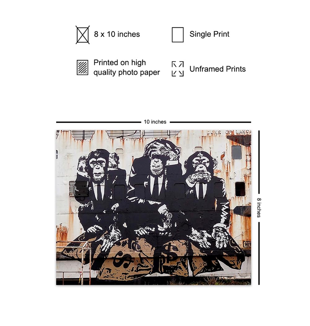 Amazon.com: Banksy Graffiti Wall Art - Office Wall Decor