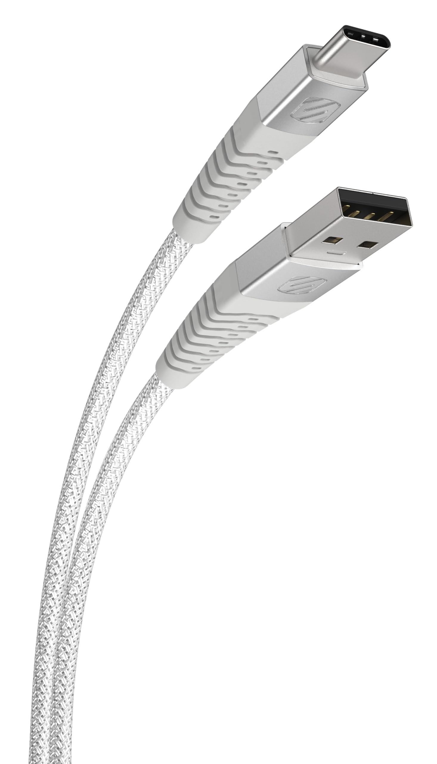 Snapklik.com : Scosche HDCAB4WT Strikeline 4-ft Braided USB-A To USB-C ...
