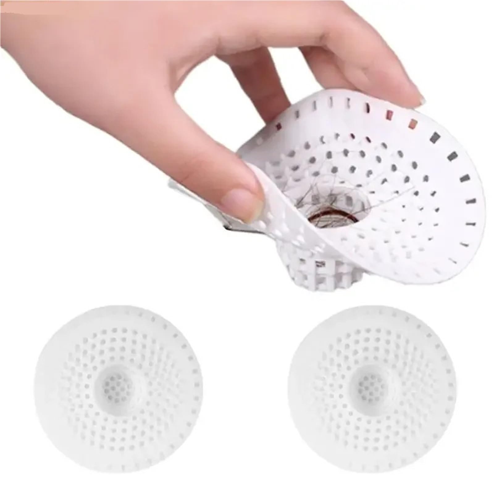 Protectores de Drenaje Silicona Flexibles, Filtro Pelo for Fregadero, prevención for Cocina y baño, 5 uds para Bañera,Ducha