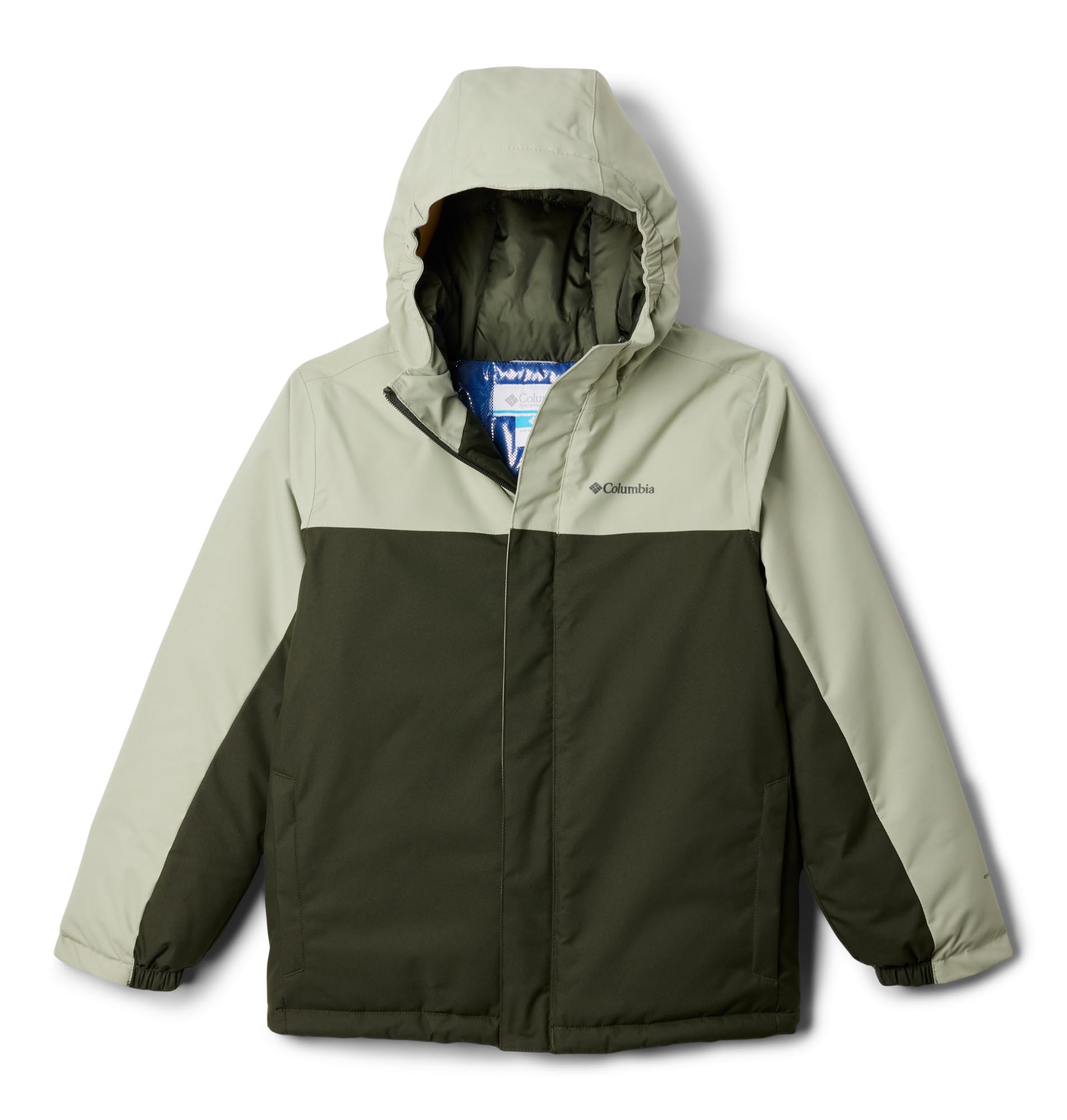 Columbia Youth Boys Hikebound 2 Insulated Jacket, Winter Jacket, Greenscape/Safari, Large