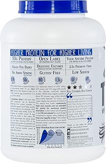Body Nutrition Trutein High Protein Powder: 45% Whey, 45% Casein, 10% Egg White Protein Shake Mix, Gluten-Free, Low Sodium, Low Carb Protein Supplement Powder for Men & Women, Vanilla Bean, 4lb