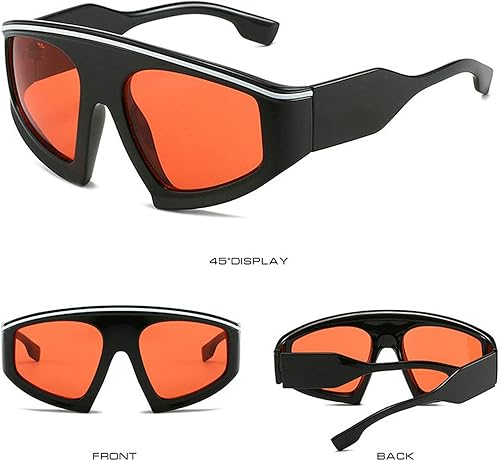 Miniatura 2 de COTIA Gafas de sol con visera de escudo de moda, gafas de sol de gran tamaño a prueba de viento, gafas de sol de una pieza con marco grande