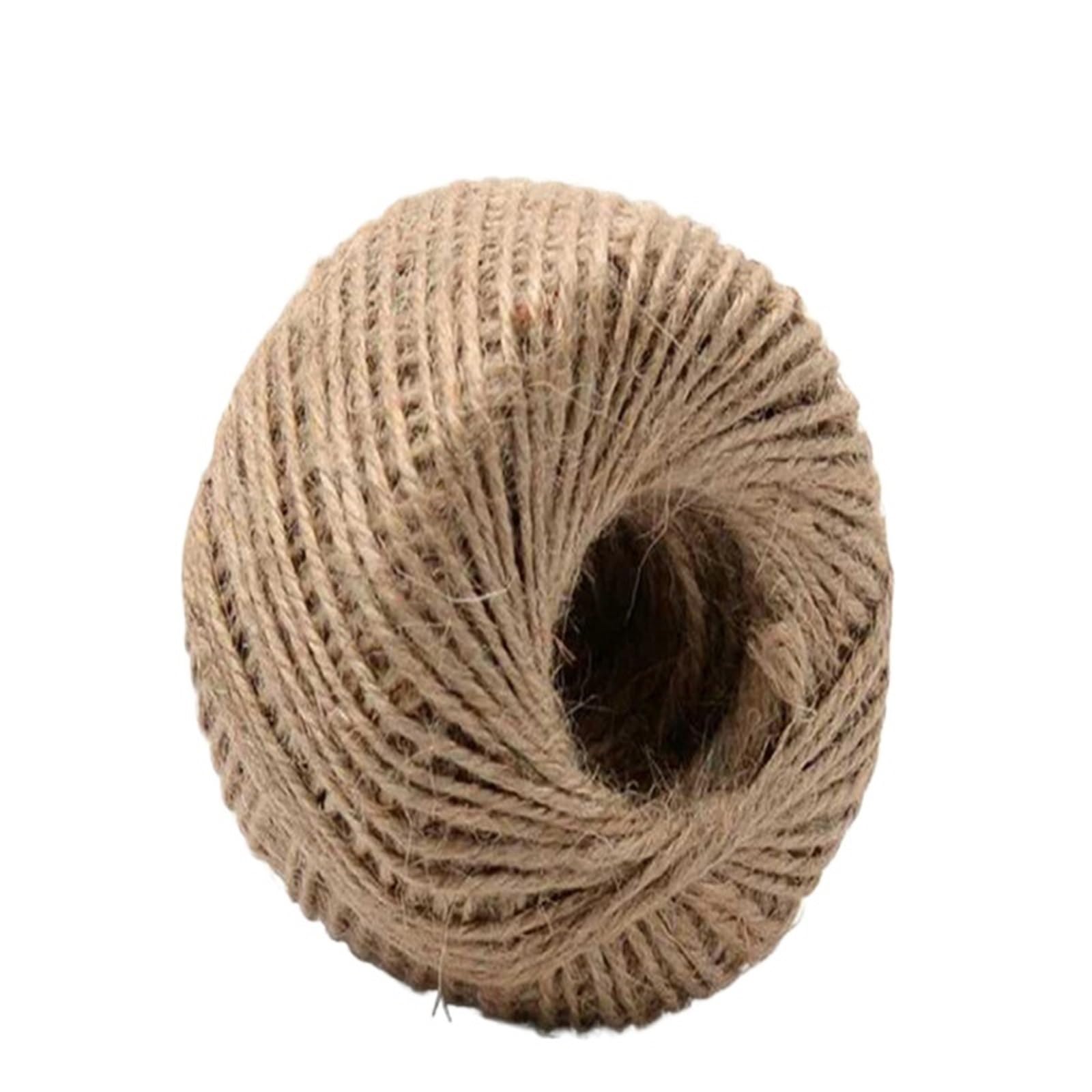 Cuerda de cáñamo marrón para decorar álbumes de fotos y regalos