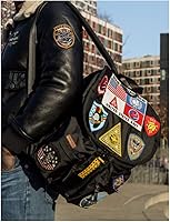 Vista 3 de Top Gun Mochila de nailon con parches 2.0, Negro