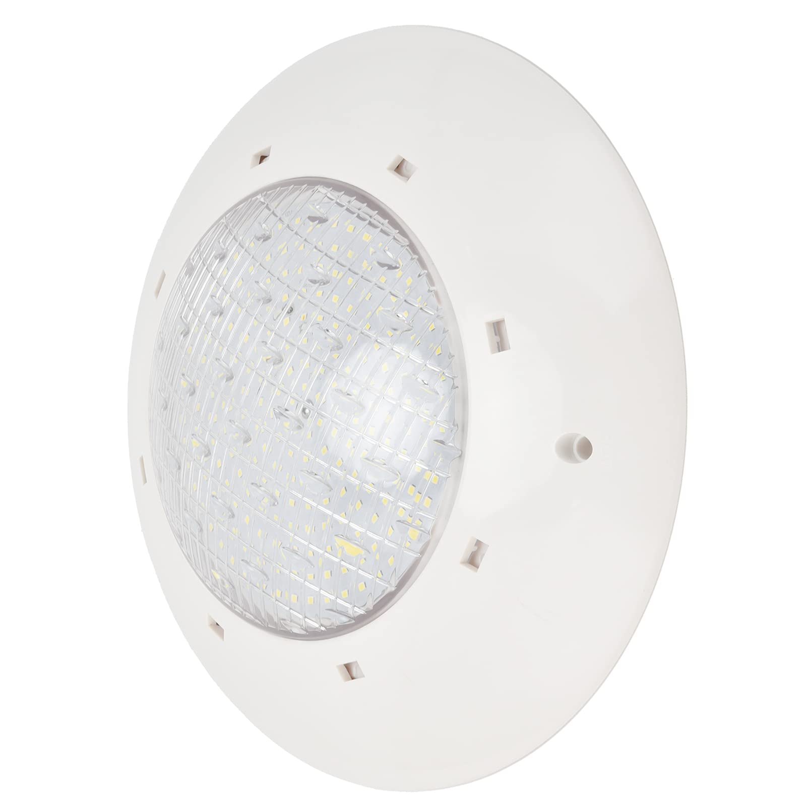 Fafeicy Poollampe, AC12V LED-Unterwasserleuchte mit Warmem Licht, IP68-Wasserdichtigkeit, Wandmontierte Unterwasser-Schwimmbadlampe, Unterwasser-Inselleuchten (18W)