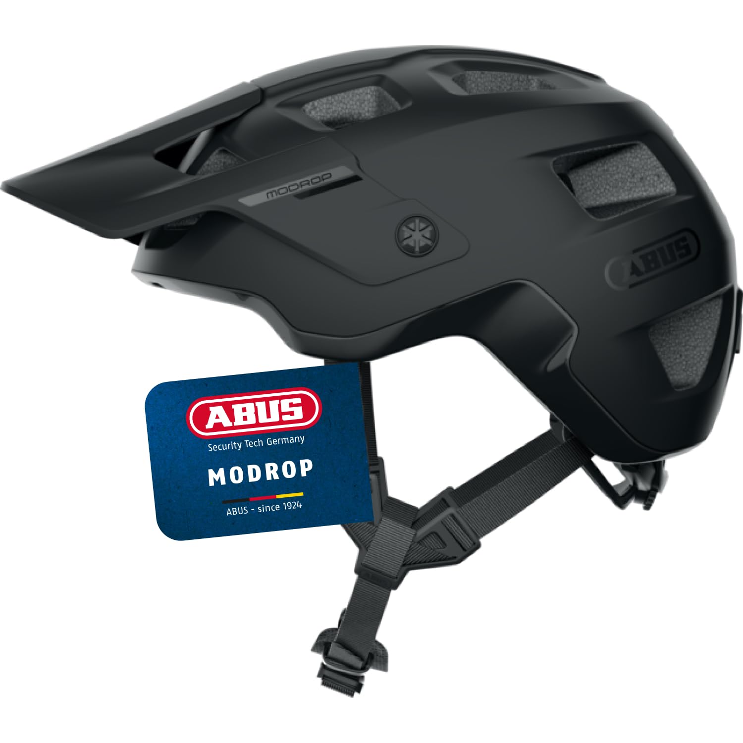 ABUS MoDrop MTB Helmet, Matt Black, S — image 1
