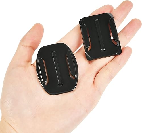 Miniatura 4 de 40 Pcs Helmet Adhesive Sticky Mounts Kit for Most Action Cameras, 20 Pcs Curved & Flat Mounts with Sticky Pads, Universal Helmet Mounting Attachment