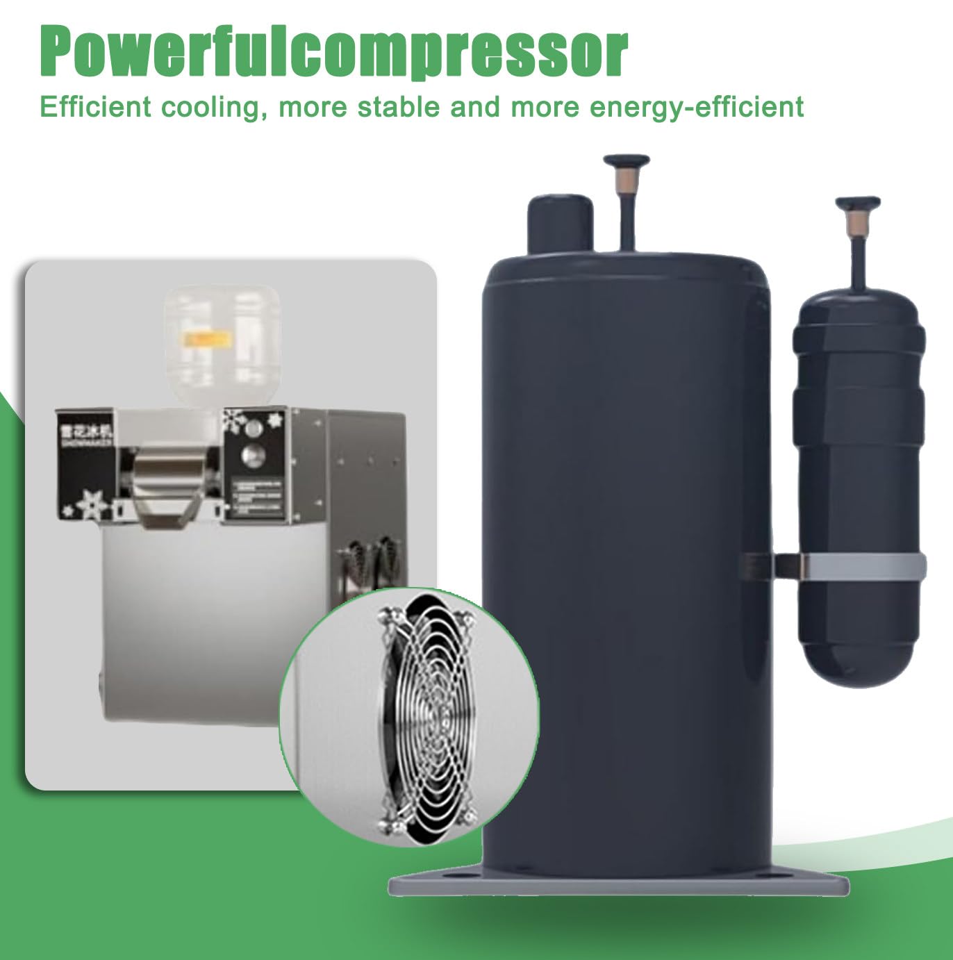 Máquina para Hacer Granizados, Bingsu Machine, Regulación del Grosor, Capacidad: 60/120/180 kg/24h, para Cócteles Congelados, Conos De Nieve, Granizados 360W