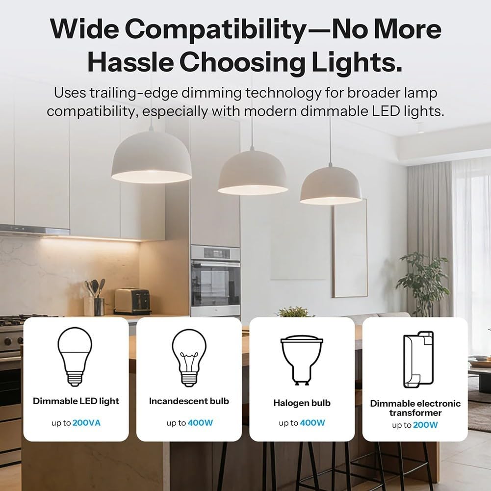 Interrupteur Variateur WiFi Smart Dimming Suivi Conso
