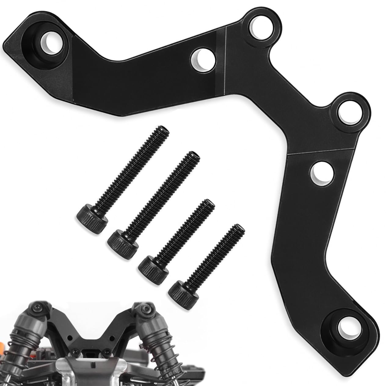 Aluminum RC Shock Tower Brace for GROM 4X4, 6061-T6 Front/Rear Stabilizer
