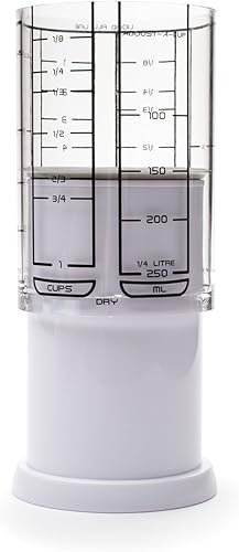 Miniatura 4 de KitchenArt 1 taza Adjust-A-Cup plástico blanco