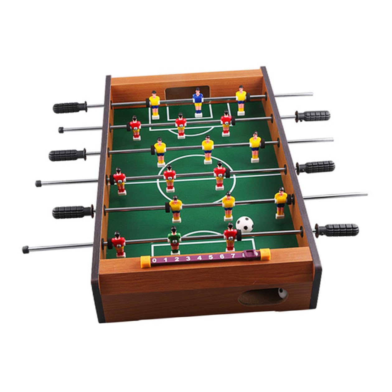 Mini Tavolo da Calcio a Sei Tiri in Mdf, Gioco da Tavolo