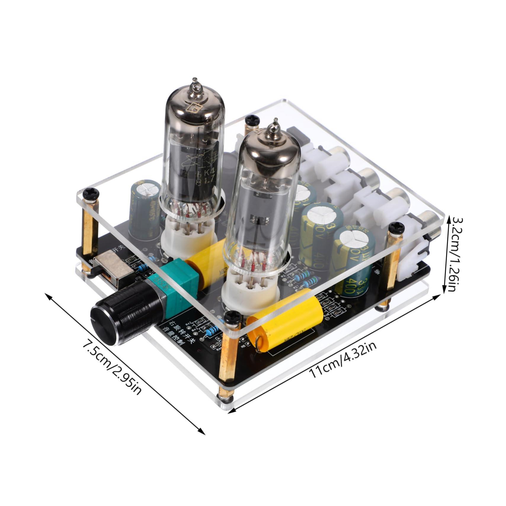 SECFOU Preamplificatore Valvolare per Giradischi, Home Theater Fai da Te