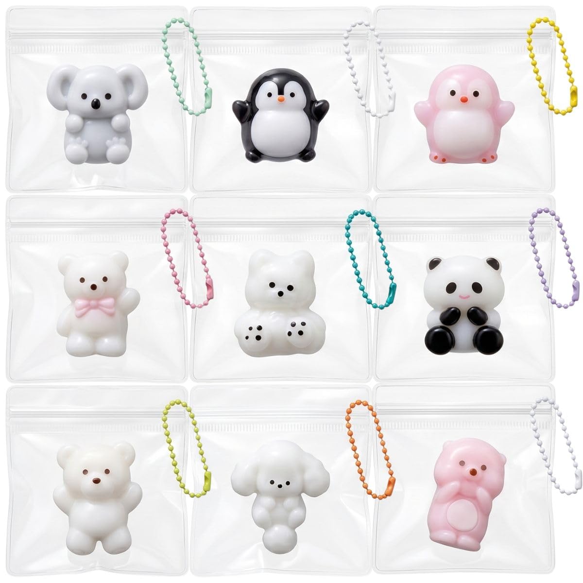 Amazon | KYOSER ミニ スクイーズ【MOCCHI.動物シリーズ】キーホルダー
