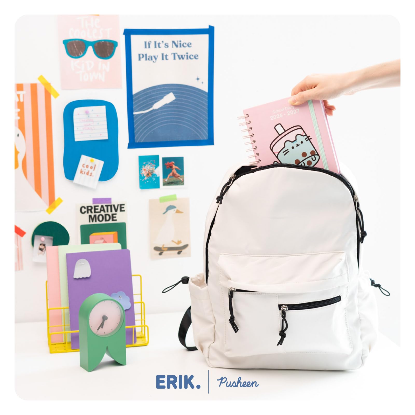 Grupo Erik Academic Diary 2026-2027 Page a Day - Pusheen Gifts for Cat Lovers | Back to School Planner 2026-2027, Mid Year Diary 2026 2027 Day per Page | Pusheen Stationery, Cat Stationery Gifts