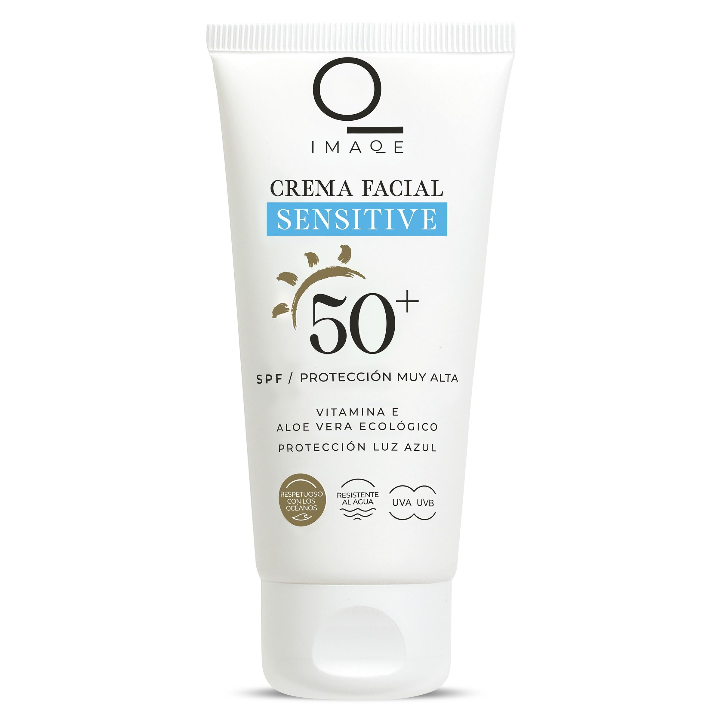 DIA IMAQE crema solar facial sensitive spf 50+ tubo 50 ml