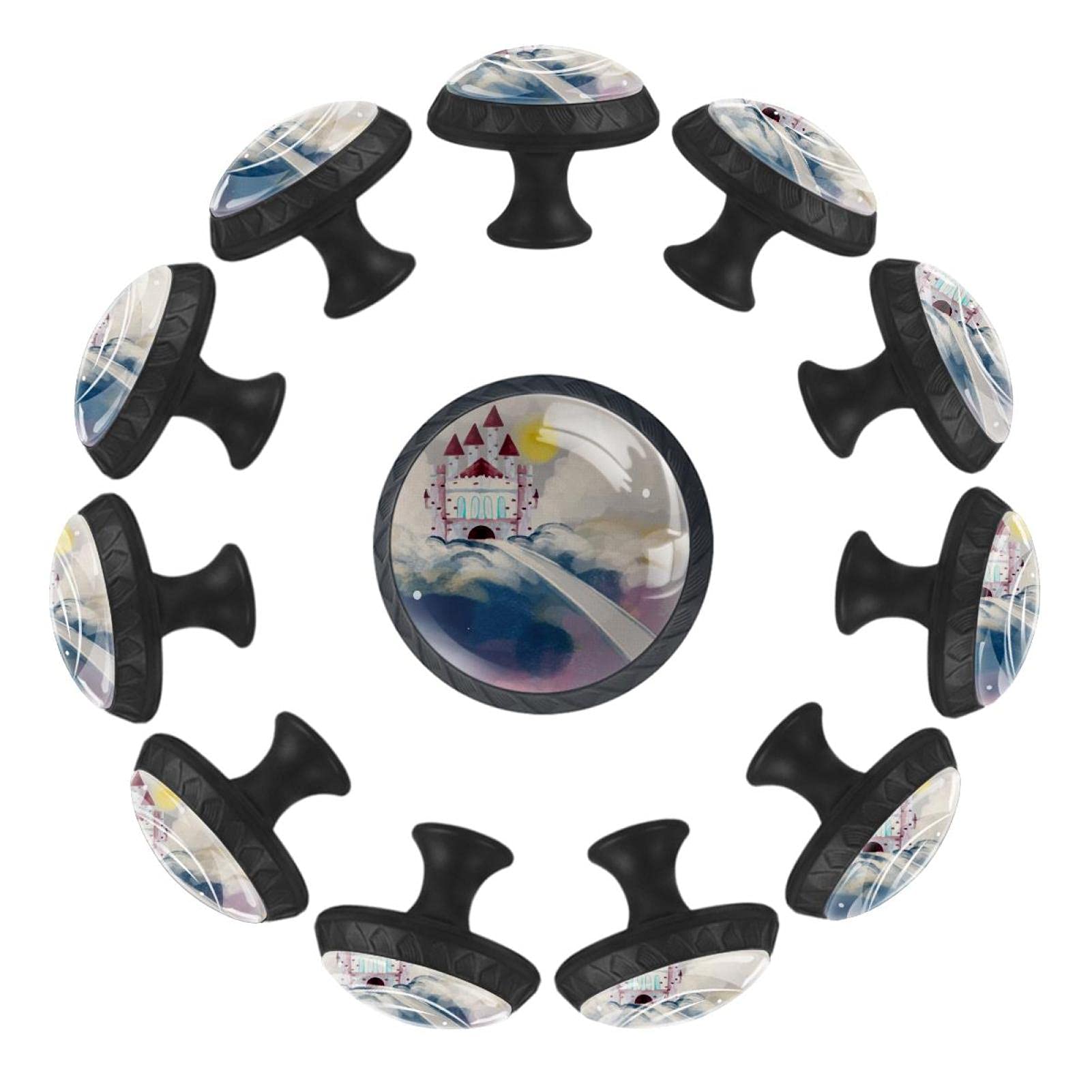 Bouton de tiroir aquarelle pour décorer la chambre de bébé et la salle de jeux créative