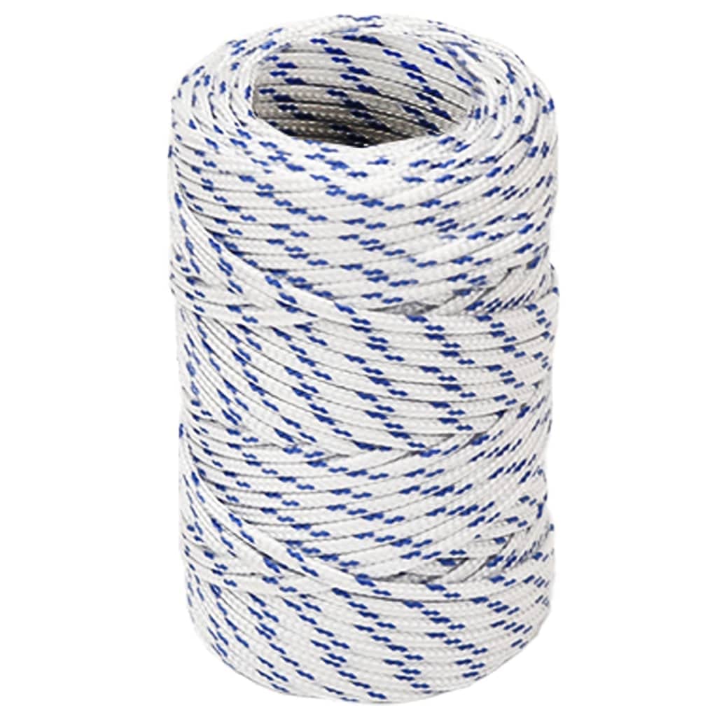 vidaXL Boat Rope Anchor Line Braided Cord UV Resistant Ship Marine Yacht Coil Rope Abrasion Resistant White 2 mm 500 m Polypropylene โ image 1