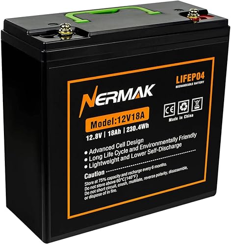 Miniatura 8 de Batería de ciclo profundo LiFePO4 de litio de 12 V 18 Ah, más de 2000 ciclos, batería recargable de fosfato de hierro y litio para energía solar