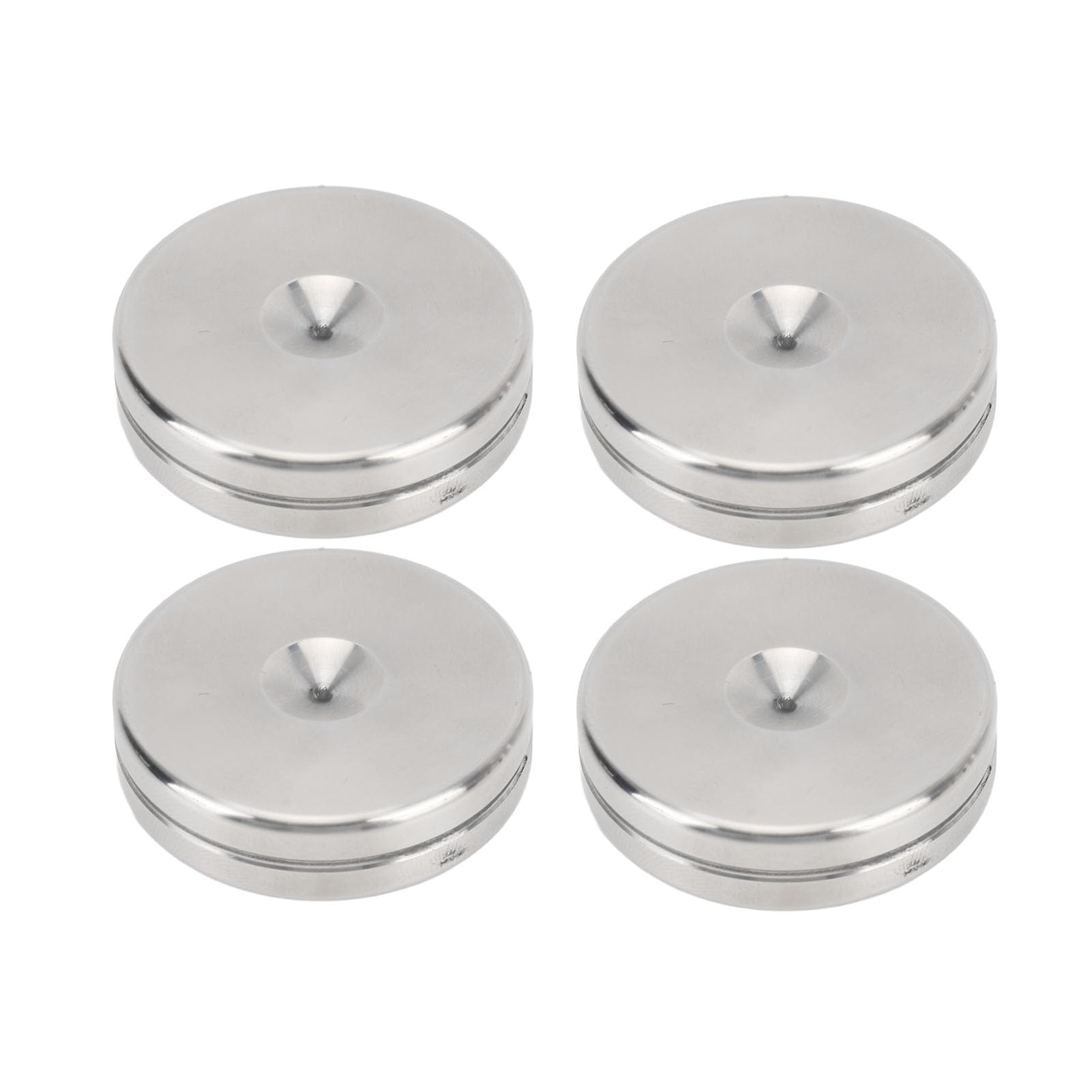 Alomejor Speaker Isolation Stand Feet, 38mm Durable Rubber (10mm) | Design antiscivolo, qualità del suono migliorata, ampia compatibilità, acciaio inossidabile, cuscinetti per altoparlanti